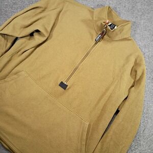 Peckham USMC Fleece Pullover Mens Large Coyote Brown Polartec 1/4 Zip